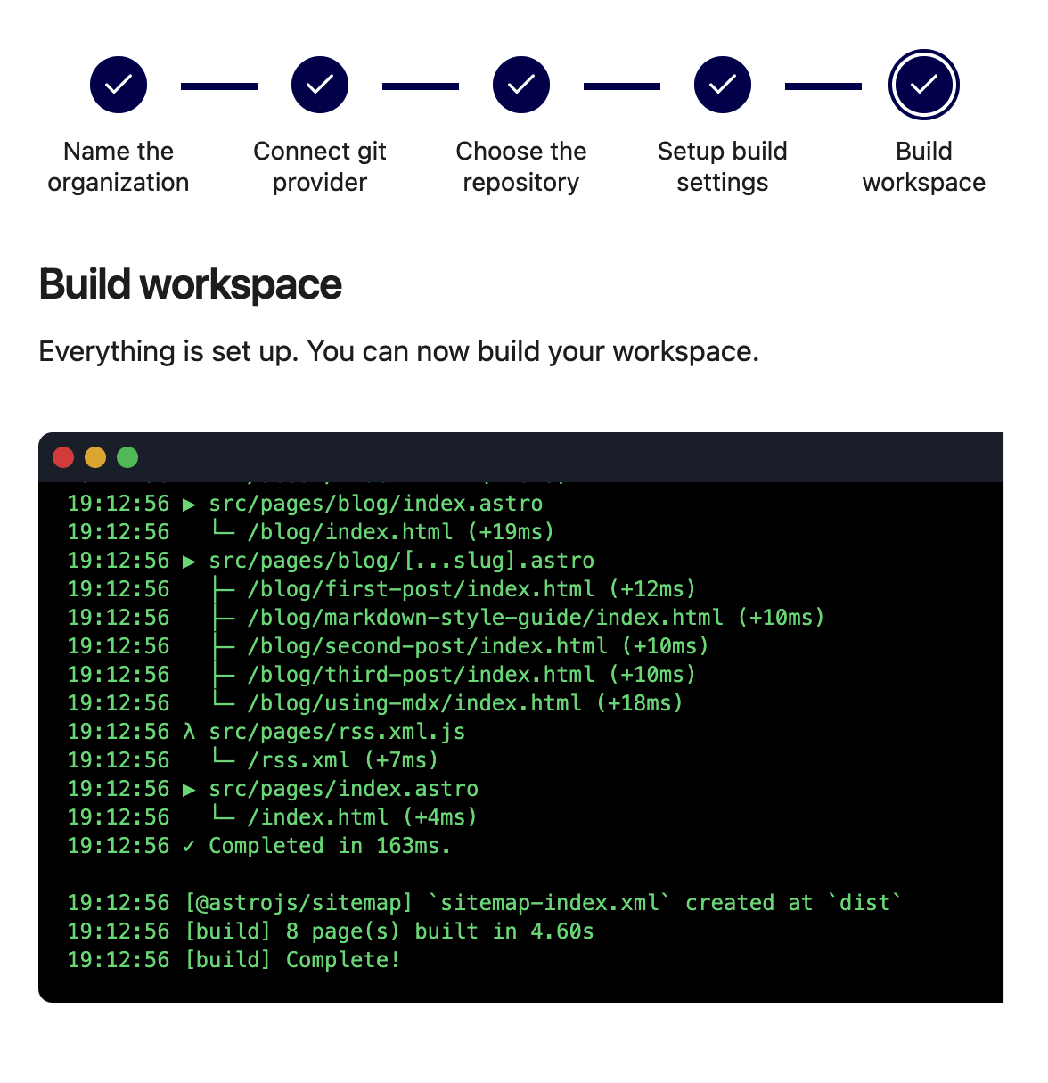 Build process